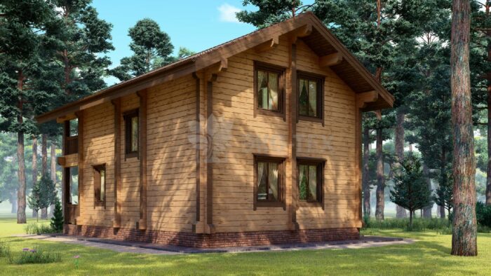 Проект дома Бунырево клееный брус