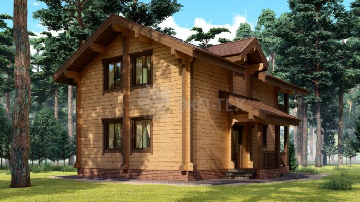 Проект дома Бунырево клееный брус