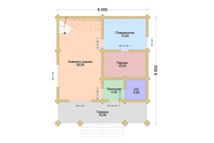 Проект бани Чехов оцилиндрованное бревно