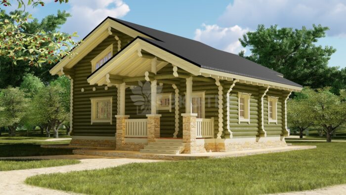 Проект дома Джузеппе оцилиндрованное бревно