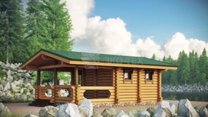 Проект дома Добрая оцилиндрованное бревно