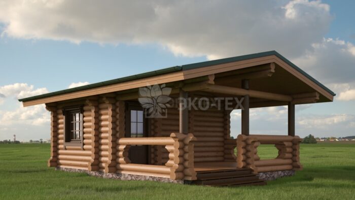 Проект дома Добрая оцилиндрованное бревно