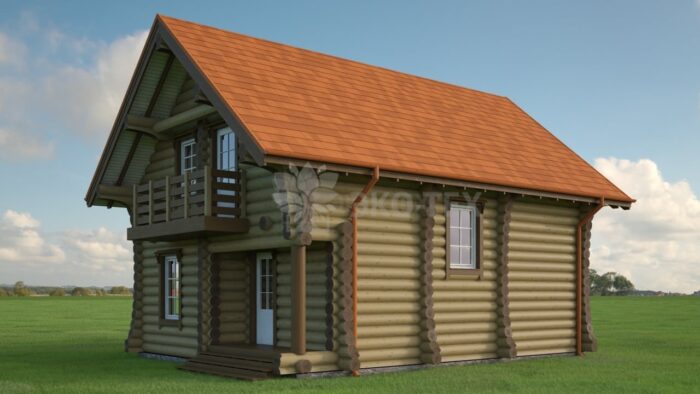 Проект дома Эллада оцилиндрованное