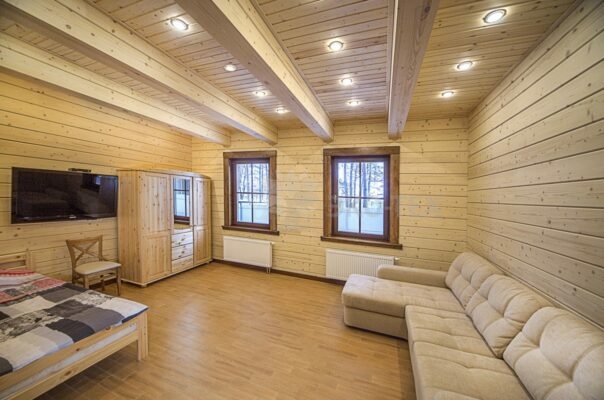 Фото деревянный дом из клееного бруса по проекту "Байрон" - фото