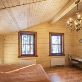 Фото деревянный дом из клееного бруса по проекту "Байрон" - фото