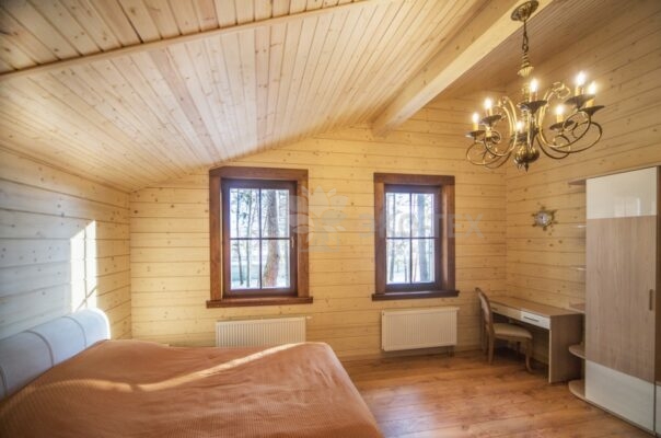 Фото деревянный дом из клееного бруса по проекту "Байрон" - фото