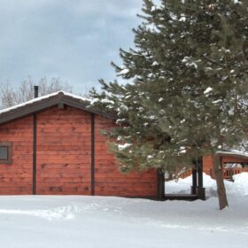 Фото баня из клееного бруса