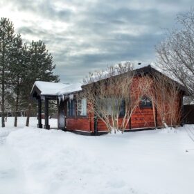 Фото баня из клееного бруса