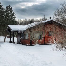 Фото баня из клееного бруса
