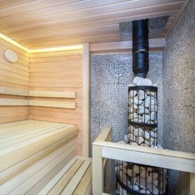 Фото баня из клееного бруса