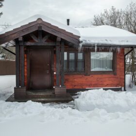 Фото баня из клееного бруса