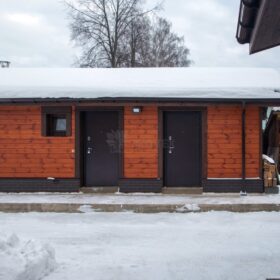 Фото баня из клееного бруса