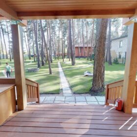 Фото дом из клееного бруса по проекту "Бунырево"