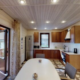 Фото дом из клееного бруса по проекту "Бунырево"