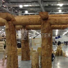 Фото строительство деревянных домов из бревен большого диаметра