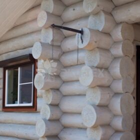 Фото строительство деревянных домов из бревен большого диаметра