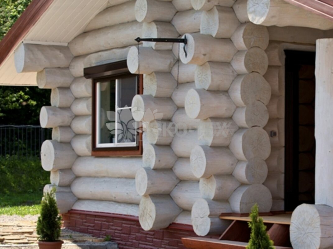 Фото строительство деревянных домов из бревен большого диаметра