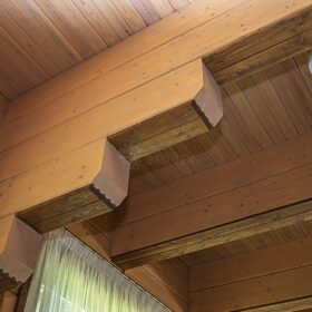 Фото дом с бассейном и спортзалом из клееного бруса