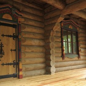 Фото изба из рубленного бревна