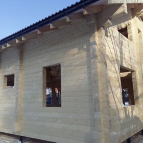 Фото дома из клееного бруса