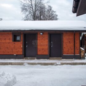 Фото дома из клееного бруса