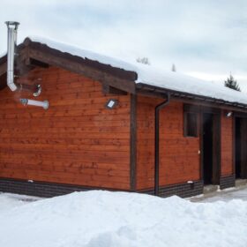 Фото дома из клееного бруса