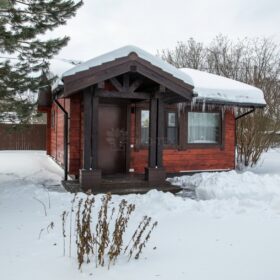 Фото дома из клееного бруса