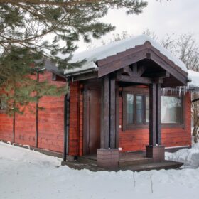 Фото дома из клееного бруса