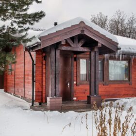 Фото дома из клееного бруса