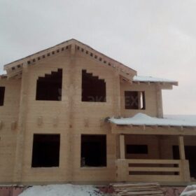 Фото дома из клееного бруса