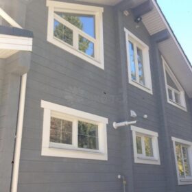 Фото дома из клееного бруса