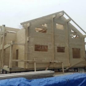 Фото дома из клееного бруса