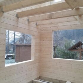 Фото дома из клееного бруса