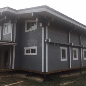 Фото дома из клееного бруса