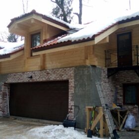 Фото дома из клееного бруса