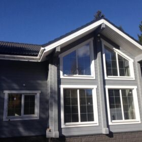 Фото дома из клееного бруса