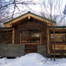 Фото дома из клееного бруса