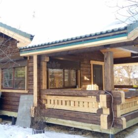 Фото дома из клееного бруса