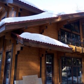 Фото дома из клееного бруса