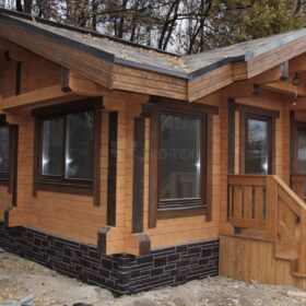 Фото дома из клееного бруса