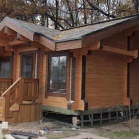 Фото дома из клееного бруса