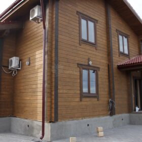 Фото дома из клееного бруса