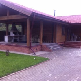 Фото дома из клееного бруса