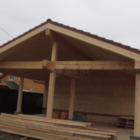 Фото дома из клееного бруса