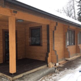 Фото дома из клееного бруса