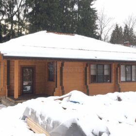 Фото дома из клееного бруса