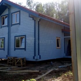 Фото дома из клееного бруса