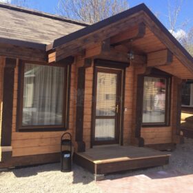 Фото дома из клееного бруса