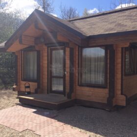 Фото дома из клееного бруса