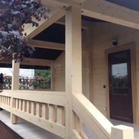 Фото дома из клееного бруса